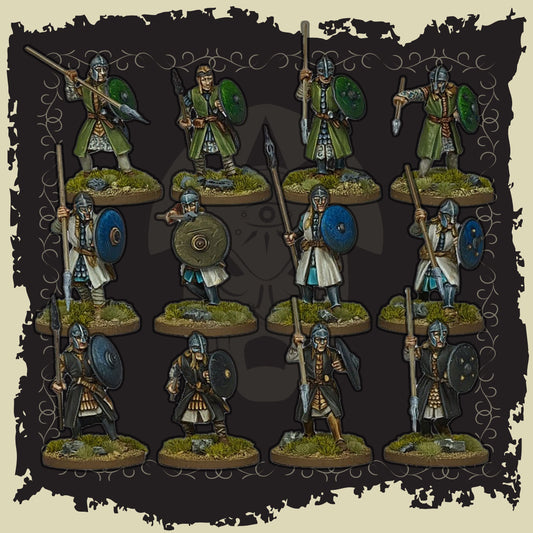 Elven Warriors with Spears & Shields