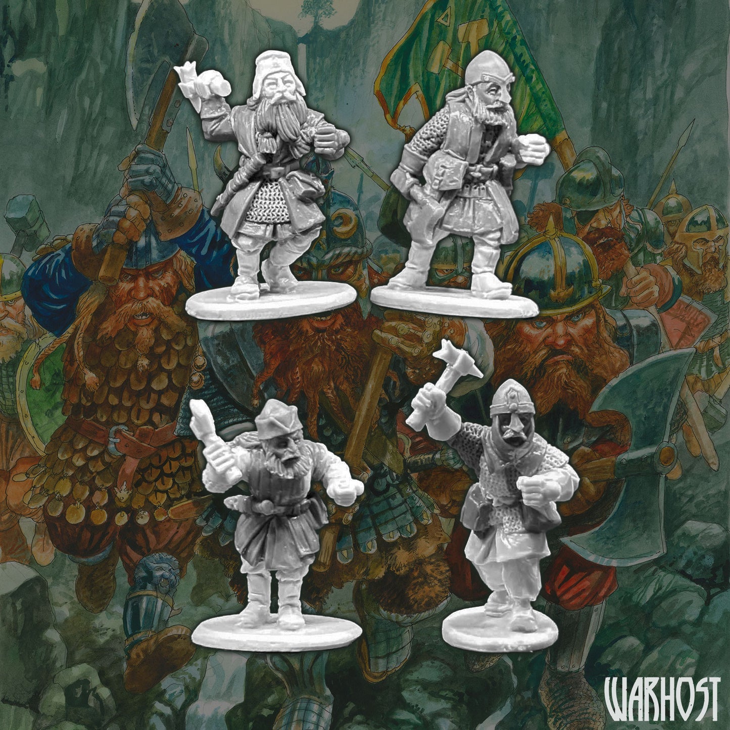 Dwarven Warriors wth hand weapons B