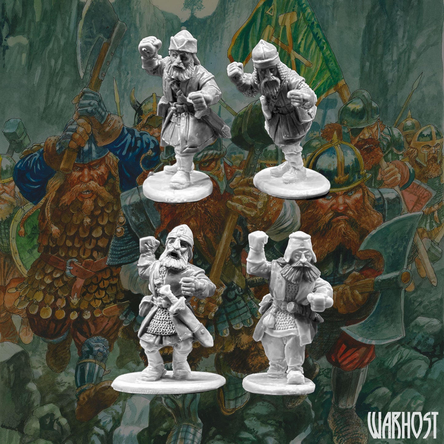 Dwarven Warriors with spears A