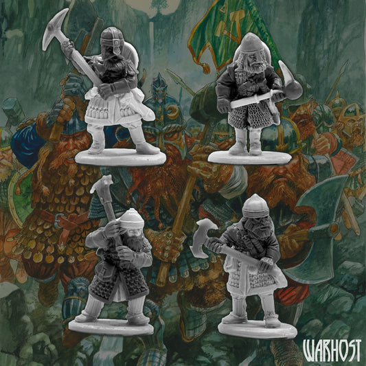 Dwarven Houseguard with two handed weapons