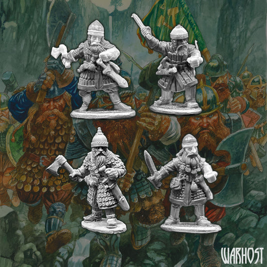 Dwarven Houseguard with hand weapons