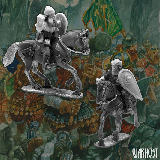 Mounted Dwarven Hunters with Spears A