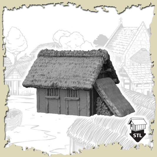 Hovel 3 3D printable terrain model with STL file included for high quality printing.